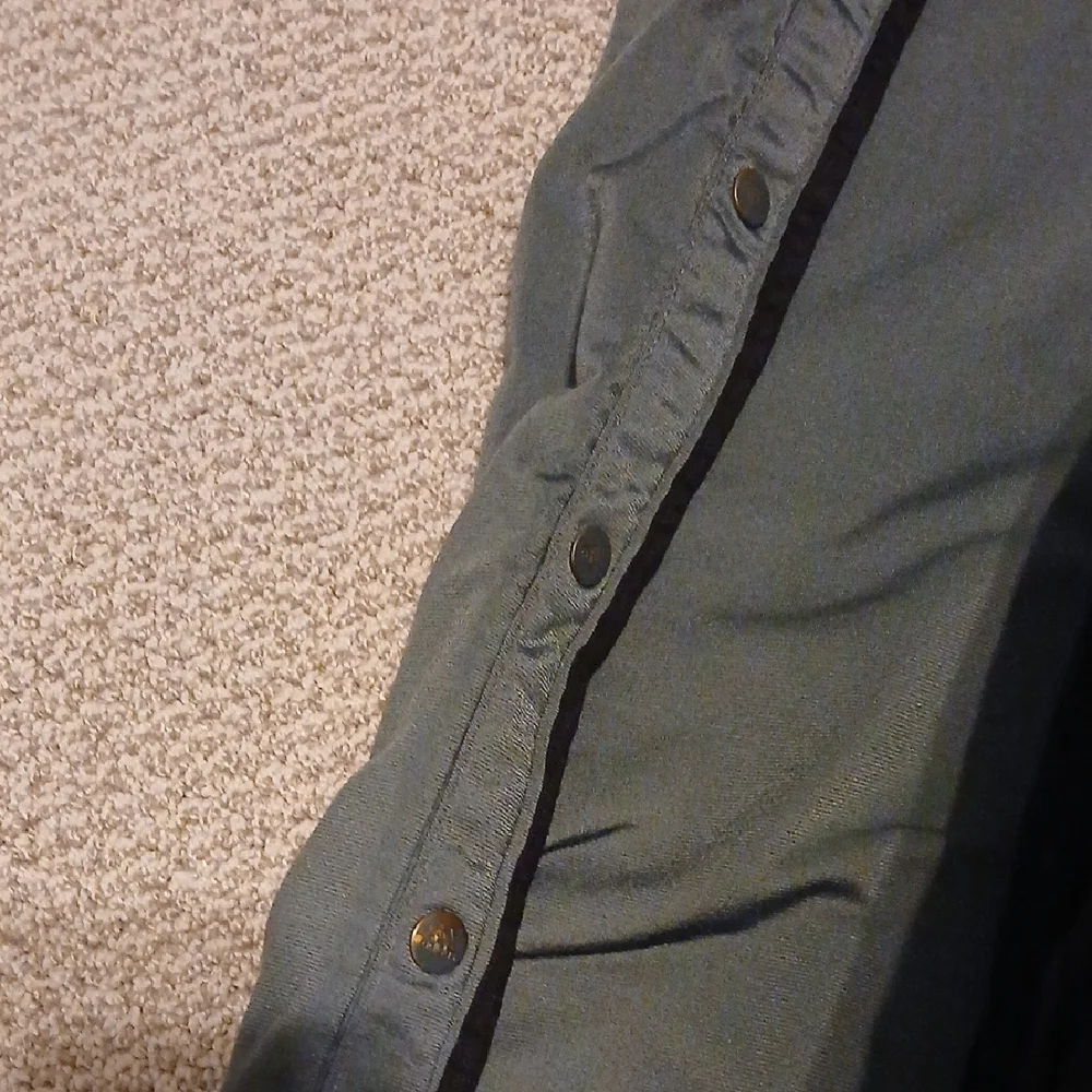 adidas Men's Olive Joggers with Black Accents Size L